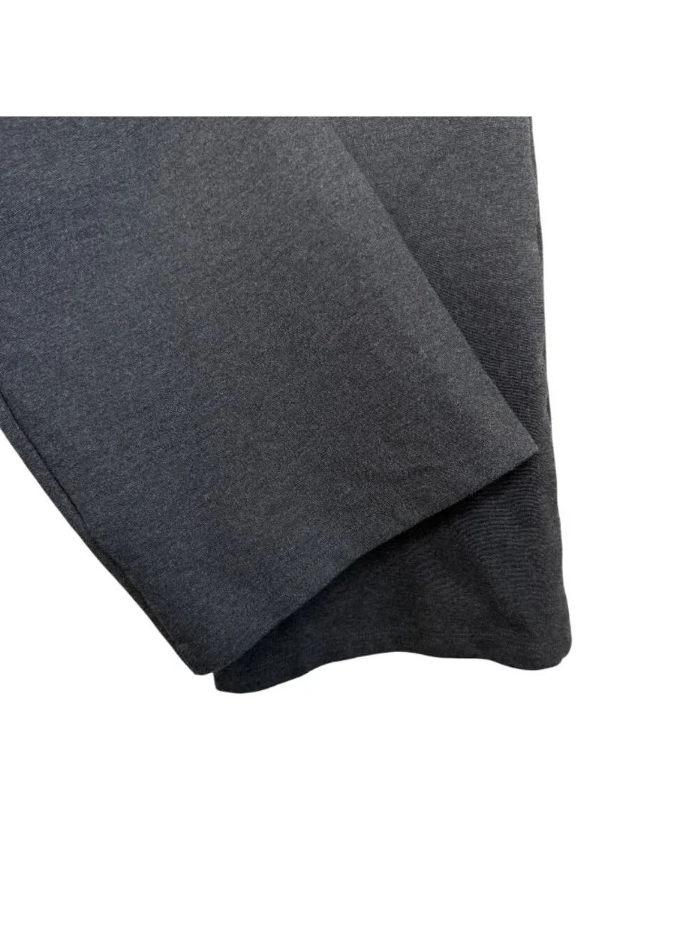 Quince Gray Heather Straight Leg Ponte Pants, M